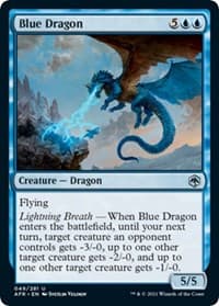 Blue Dragon - Adventures in the Forgotten Realms - Magic: The Gathering card