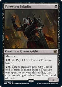 Forsworn Paladin - Adventures in the Forgotten Realms - Magic: The Gathering card