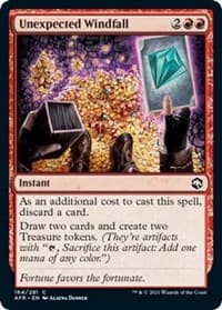 Unexpected Windfall - Adventures in the Forgotten Realms - Magic: The Gathering card