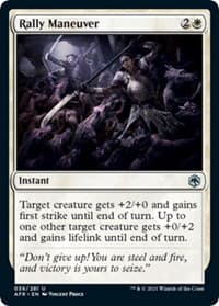 Rally Maneuver - Adventures in the Forgotten Realms - Magic: The Gathering card