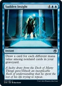 Sudden Insight - Adventures in the Forgotten Realms - Magic: The Gathering card