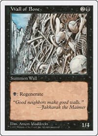 Wall of Bone - Fifth Edition - Magic: The Gathering card