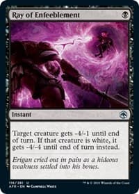 Ray of Enfeeblement - Adventures in the Forgotten Realms - Magic: The Gathering card