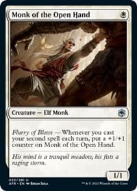Monk of the Open Hand - Adventures in the Forgotten Realms - Magic: The Gathering card