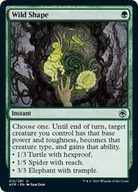 Wild Shape - Adventures in the Forgotten Realms - Magic: The Gathering card