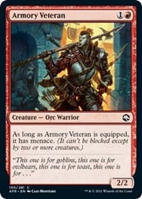 Armory Veteran - Adventures in the Forgotten Realms - Magic: The Gathering card