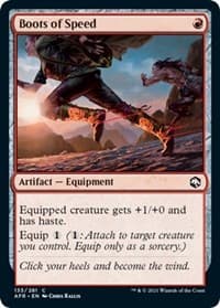 Boots of Speed - Adventures in the Forgotten Realms - Magic: The Gathering card