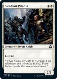 Steadfast Paladin - Adventures in the Forgotten Realms - Magic: The Gathering card