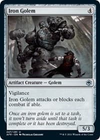 Iron Golem - Adventures in the Forgotten Realms - Magic: The Gathering card