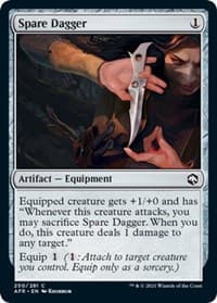 Spare Dagger - Adventures in the Forgotten Realms - Magic: The Gathering card