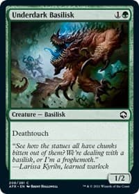 Underdark Basilisk - Adventures in the Forgotten Realms - Magic: The Gathering card