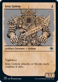 Iron Golem (Showcase) - Adventures in the Forgotten Realms - Magic: The Gathering card