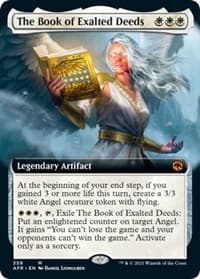The Book of Exalted Deeds (Extended Art) - Adventures in the Forgotten Realms - Magic: The Gathering card