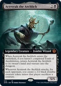 Acererak the Archlich (Extended Art) - Adventures in the Forgotten Realms - Magic: The Gathering card