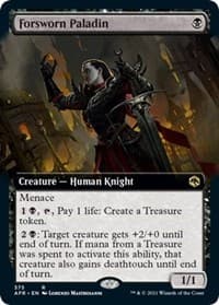 Forsworn Paladin (Extended Art) - Adventures in the Forgotten Realms - Magic: The Gathering card