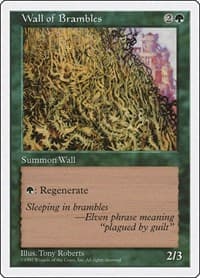 Wall of Brambles - Fifth Edition - Magic: The Gathering card