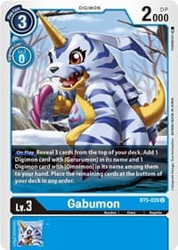 Gabumon - Battle of Omni - Digimon Card Game card