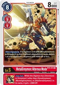 MetalGreymon: Alterous Mode - Battle of Omni - Digimon Card Game card