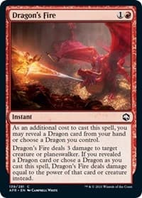 Dragon's Fire - Adventures in the Forgotten Realms - Magic: The Gathering card