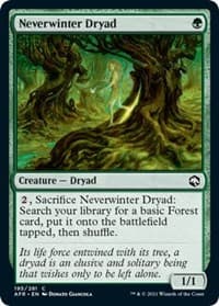 Neverwinter Dryad - Adventures in the Forgotten Realms - Magic: The Gathering card