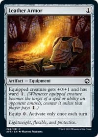 Leather Armor - Adventures in the Forgotten Realms - Magic: The Gathering card
