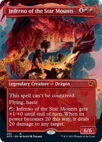 Inferno of the Star Mounts (Borderless) - Adventures in the Forgotten Realms - Magic: The Gathering card