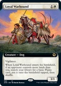 Loyal Warhound (Extended Art) - Adventures in the Forgotten Realms - Magic: The Gathering card