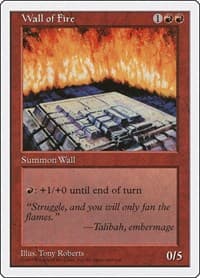 Wall of Fire - Fifth Edition - Magic: The Gathering card