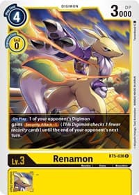 Renamon - Battle of Omni - Digimon Card Game card