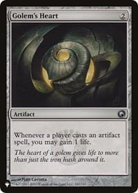 Golem's Heart - The List Reprints - Magic: The Gathering card