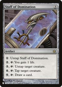 Staff of Domination - The List Reprints - Magic: The Gathering card