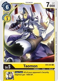 Taomon - Battle of Omni - Digimon Card Game card