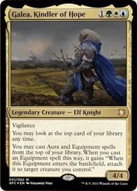 Galea, Kindler of Hope (Display Commander) - Thick Stock - Commander: Adventures in the Forgotten Realms - Magic: The Gathering card