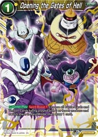 Opening the Gates of Hell - Cross Spirits - Dragon Ball Super: Masters card