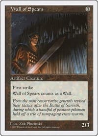 Wall of Spears - Fifth Edition - Magic: The Gathering card