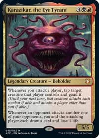 Karazikar, the Eye Tyrant - Commander: Adventures in the Forgotten Realms - Magic: The Gathering card