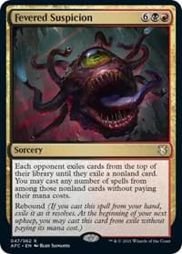 Fevered Suspicion - Commander: Adventures in the Forgotten Realms - Magic: The Gathering card