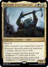 Storvald, Frost Giant Jarl - Commander: Adventures in the Forgotten Realms - Magic: The Gathering card