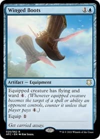 Winged Boots - Commander: Adventures in the Forgotten Realms - Magic: The Gathering card