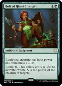 Belt of Giant Strength - Commander: Adventures in the Forgotten Realms - Magic: The Gathering card