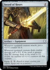 Sword of Hours - Commander: Adventures in the Forgotten Realms - Magic: The Gathering card