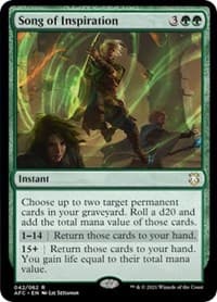 Song of Inspiration - Commander: Adventures in the Forgotten Realms - Magic: The Gathering card