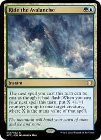 Ride the Avalanche - Commander: Adventures in the Forgotten Realms - Magic: The Gathering card