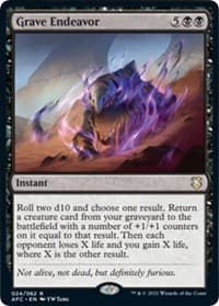 Grave Endeavor - Commander: Adventures in the Forgotten Realms - Magic: The Gathering card