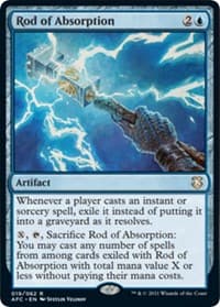 Rod of Absorption - Commander: Adventures in the Forgotten Realms - Magic: The Gathering card