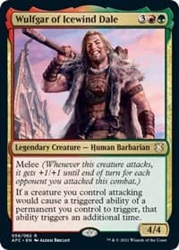 Wulfgar of Icewind Dale - Commander: Adventures in the Forgotten Realms - Magic: The Gathering card