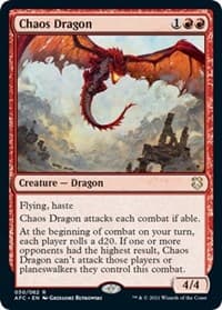 Chaos Dragon - Commander: Adventures in the Forgotten Realms - Magic: The Gathering card