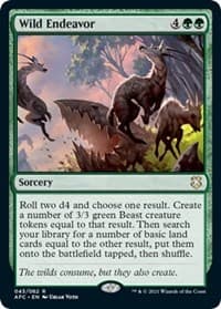 Wild Endeavor - Commander: Adventures in the Forgotten Realms - Magic: The Gathering card