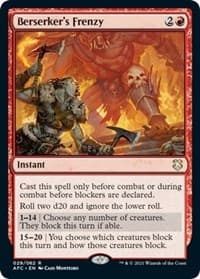 Berserker's Frenzy - Commander: Adventures in the Forgotten Realms - Magic: The Gathering card