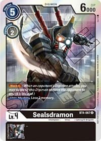 Sealsdramon - BT4-067 (Event Pack 1) - Great Legend - Digimon Card Game card